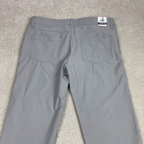 Johnnie O Pants Womens 16 Gray Prep Formance Chino Flat Front Preppy Golf - Picture 2 of 15